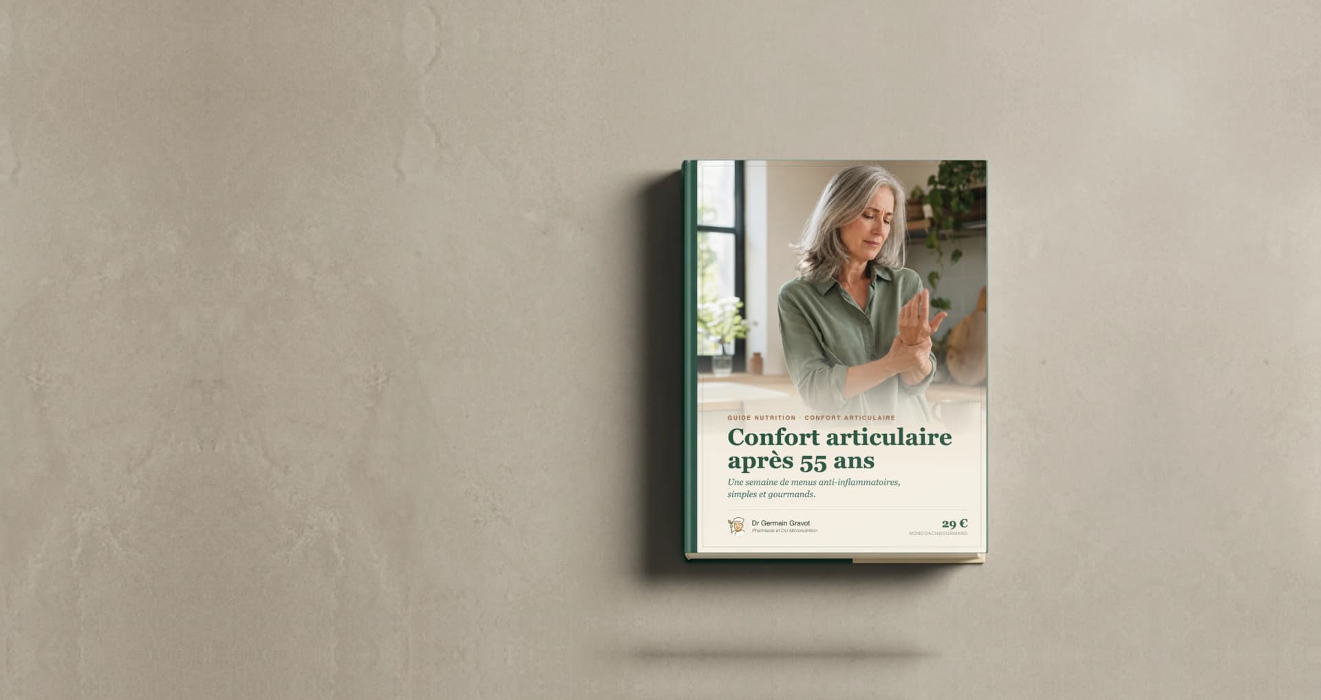 Couverture du guide Confort articulaire après 55 ans de MonCoachGourmand
