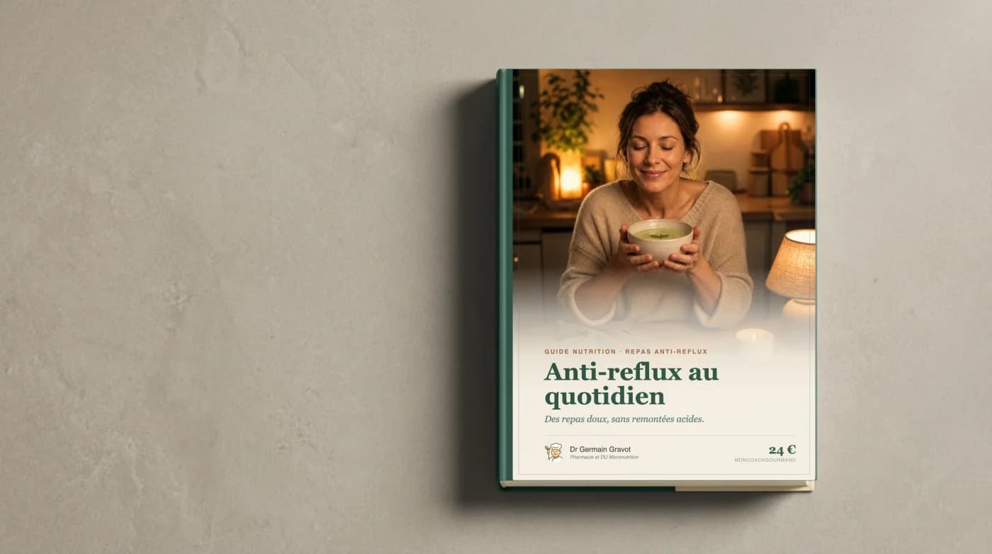 Couverture du guide Anti-reflux au quotidien de MonCoachGourmand