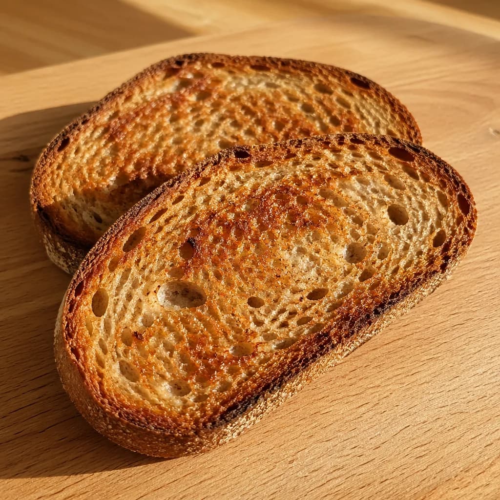 Étape 3 : Toaster le pain — Avocado toast crémeux à l'œuf poché