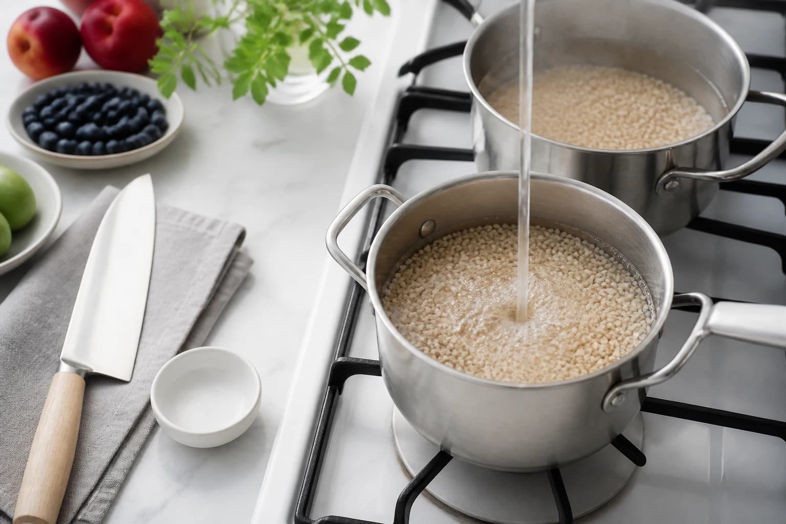 Etape 1 : Cuire les féculents complets — Batch cooking minceur : 5 repas préparés en 2h