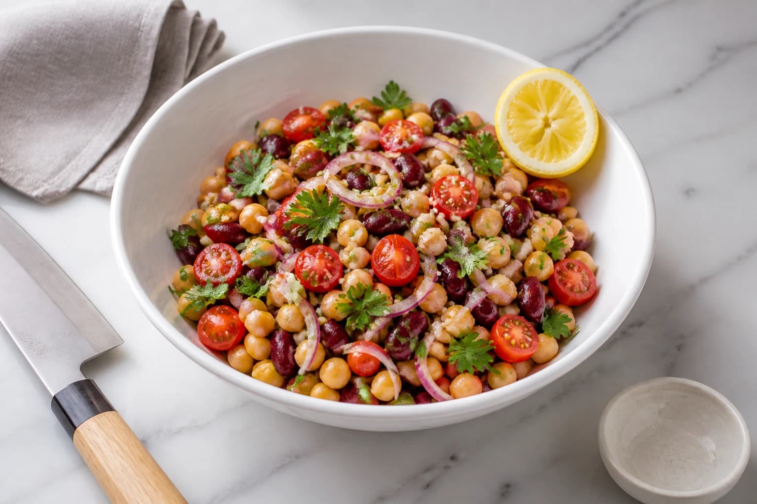Etape 4 : Préparer les légumineuses assaisonnées — Batch cooking minceur : 5 repas préparés en 2h
