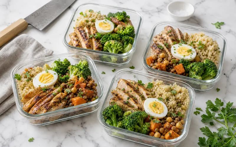 Batch cooking protéiné minceur : 4 bases solides