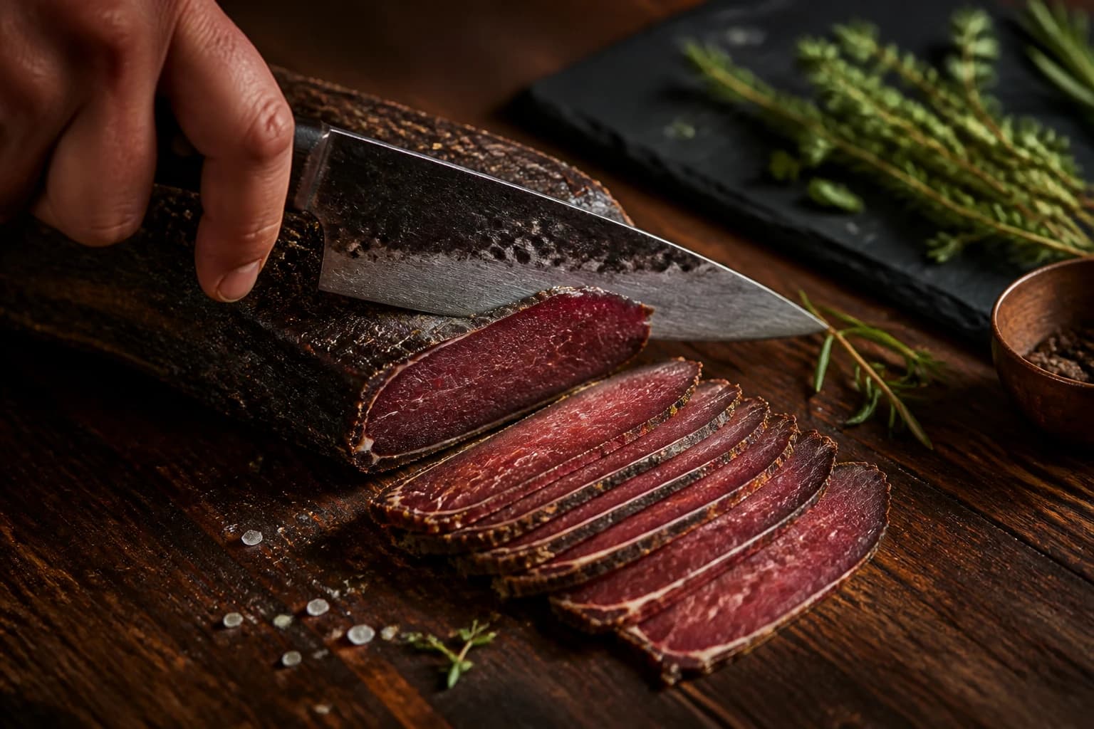 Etape 1 : Préparer la viande et la marinade — Beef jerky au four, sans déshydrateur