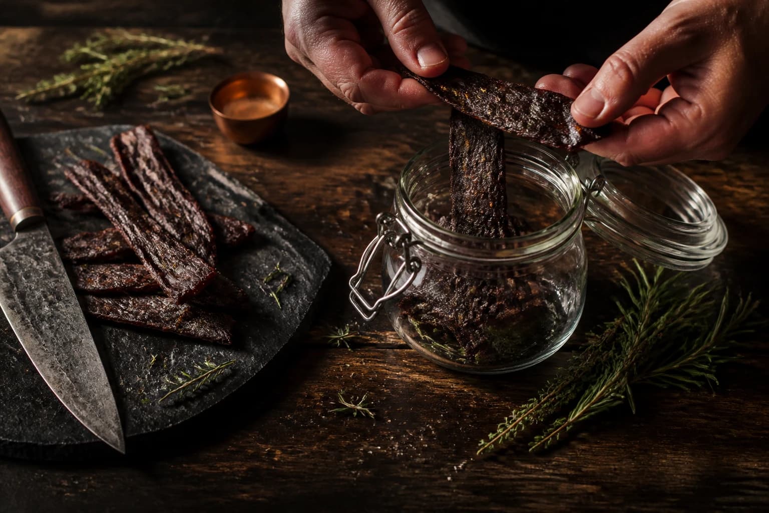 Etape 4 : Refroidir et conditionner — Beef jerky au four, sans déshydrateur