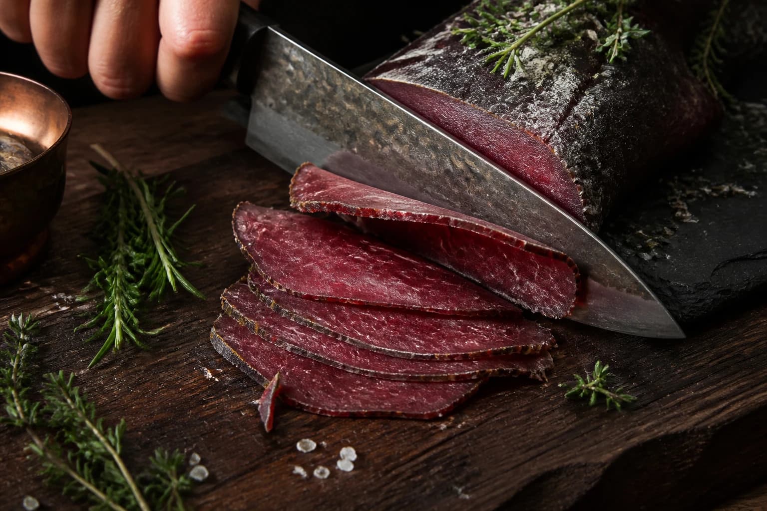 Etape 1 : Préparer et trancher le bœuf — Beef jerky barbecue fumé maison