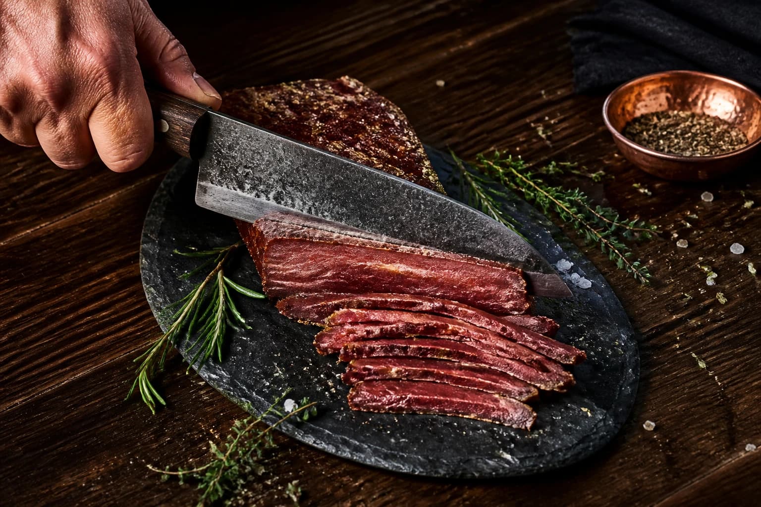 Etape 1 : Préparer et trancher la viande — Beef jerky keto sans sucre