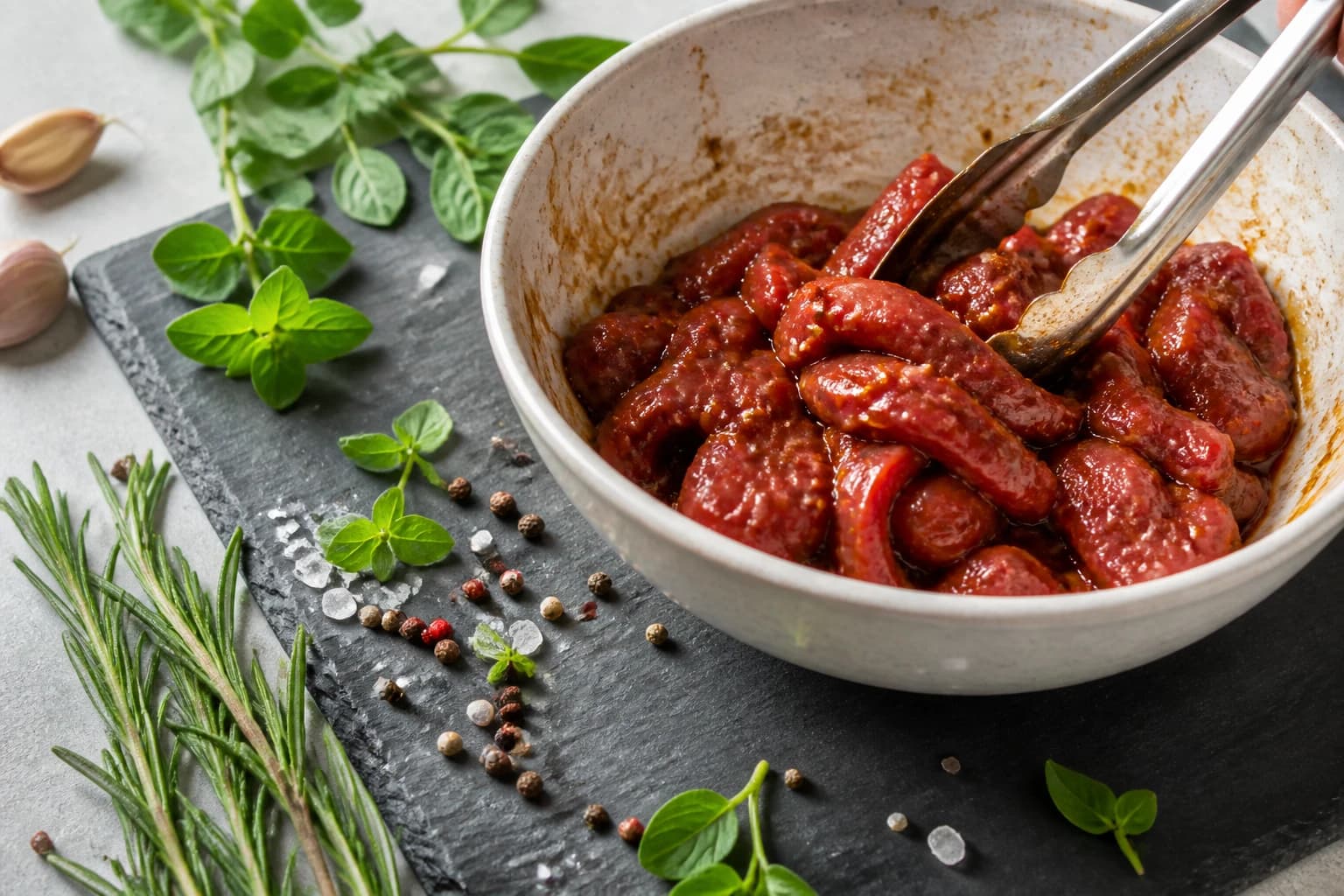 Etape 2 : Préparer la marinade soja-gingembre et mariner — Beef jerky soja gingembre maison