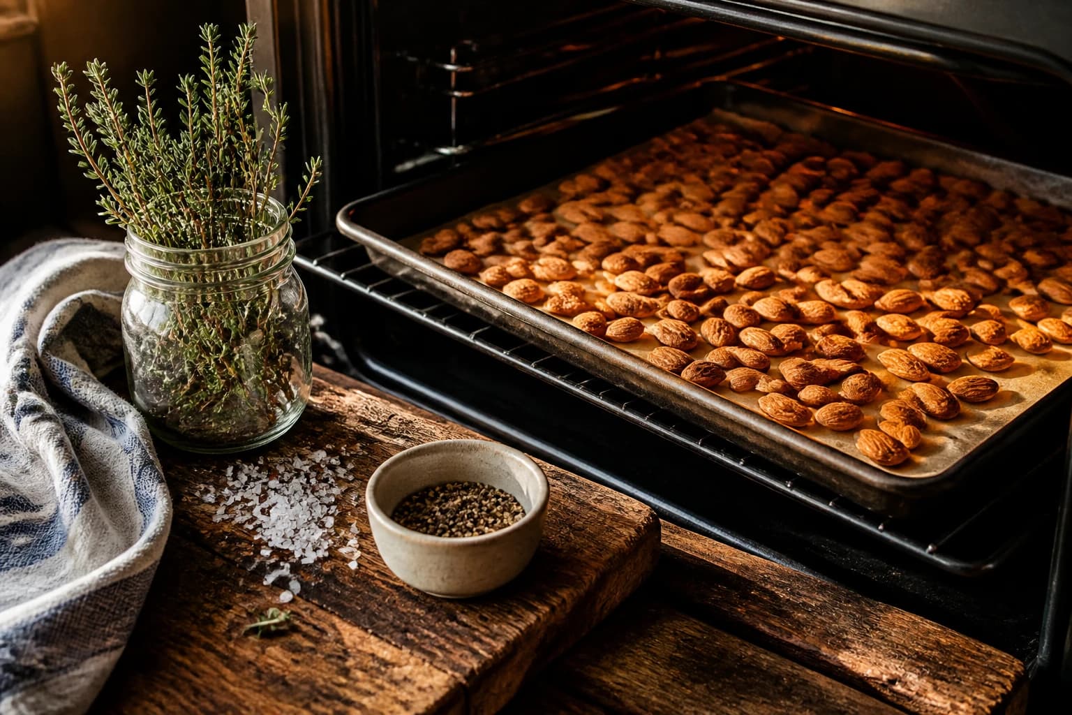 Etape 1 : Torréfier les amandes au four — Beurre d'amande maison ultra crémeux