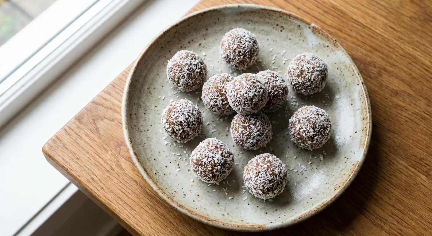 Boules d'énergie dattes-amandes-coco