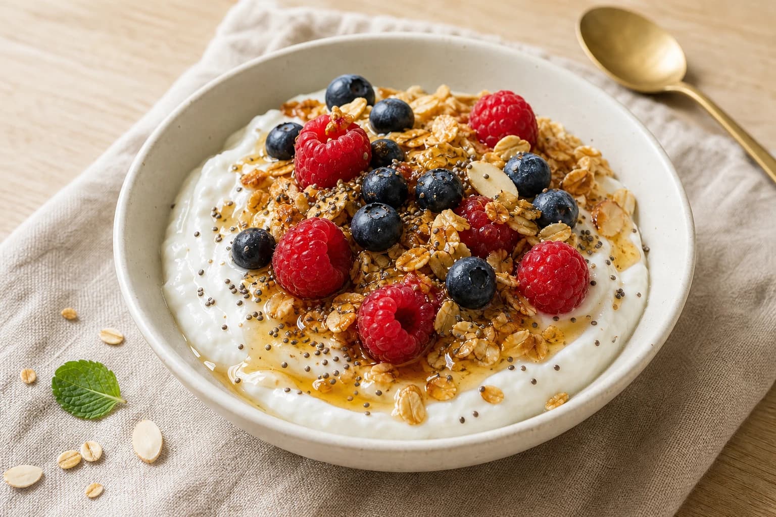Bowl skyr, fruits rouges & granola