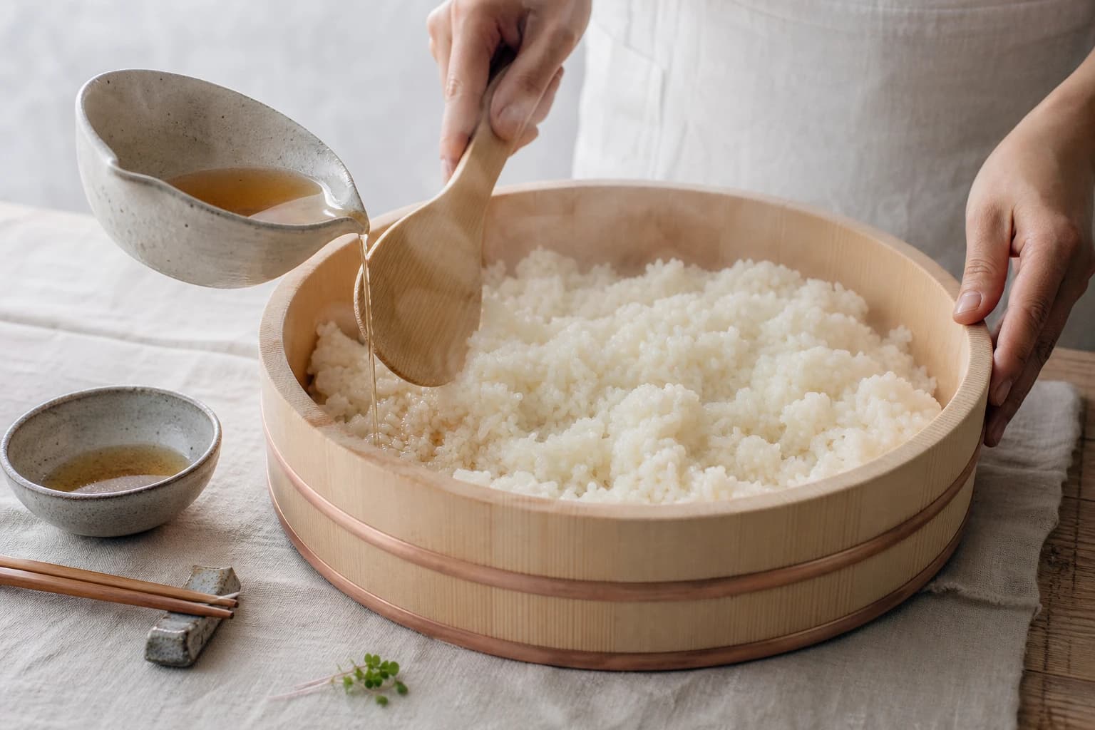 Etape 1 : Préparer le riz vinaigré — Bowl saumon fumé, avocat & concombre