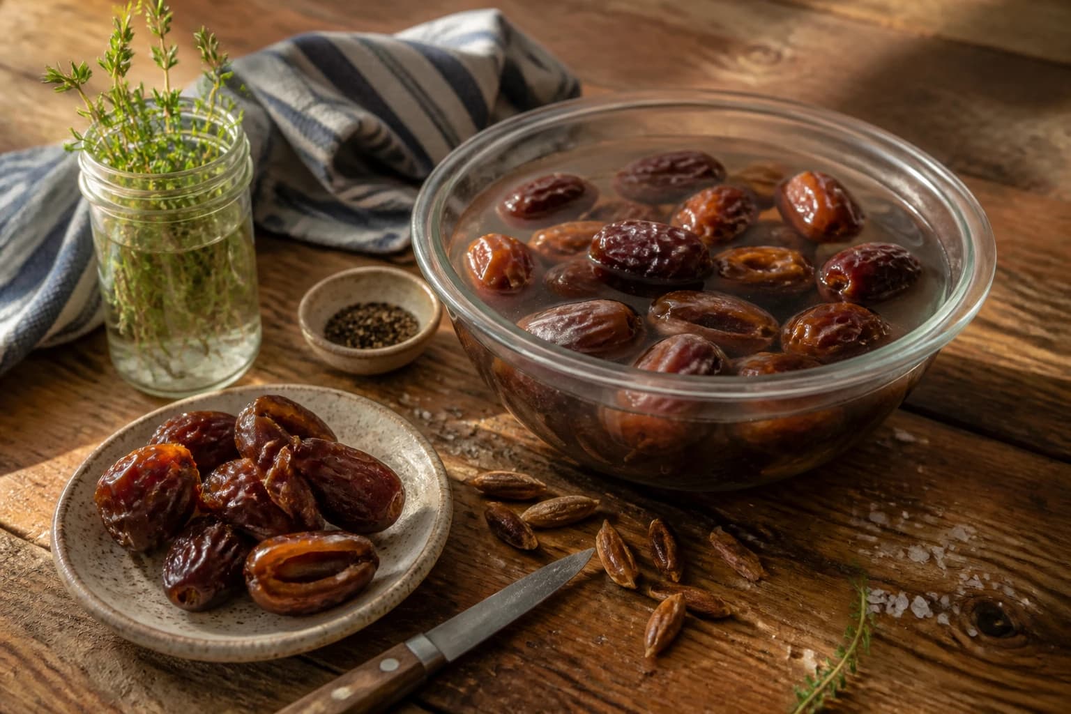 Etape 1 : Préparer et ramollir les dattes Medjool — Caramel de dattes vegan sans sucre ajouté