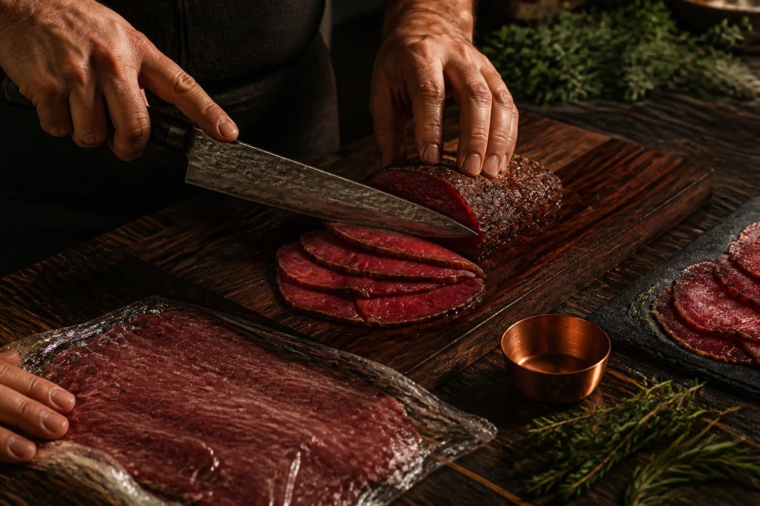 Etape 1 : Raffermir et trancher la viande — Carpaccio de bœuf : fines tranches fondantes
