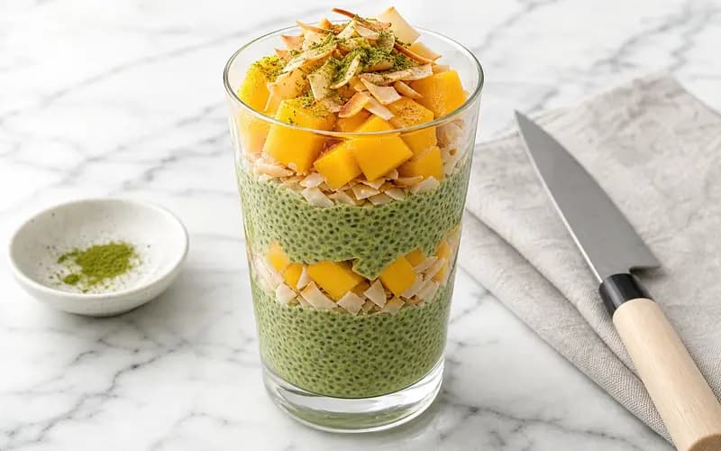 Chia pudding matcha : la recette zen en 5 min sans cuisson