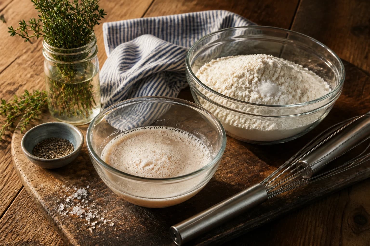 Etape 1 : Préparer la pâte levurée — Crumpets maison : la recette anglaise alvéolée