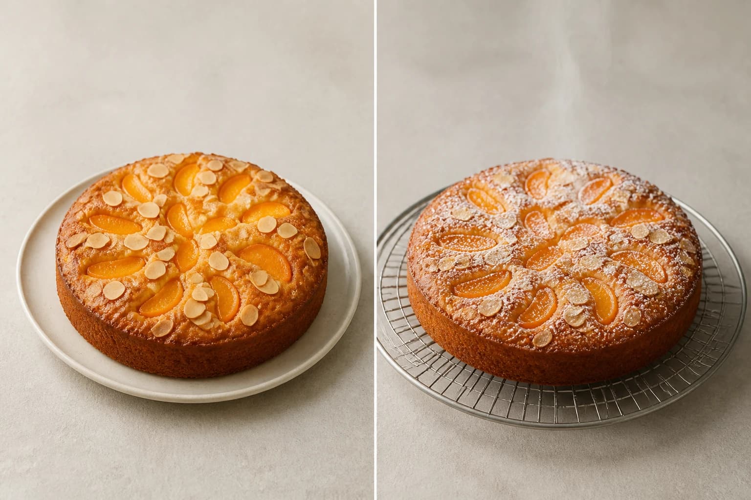 Etape 4 : Refroidir et démouler — Gâteau moelleux abricots & amandes
