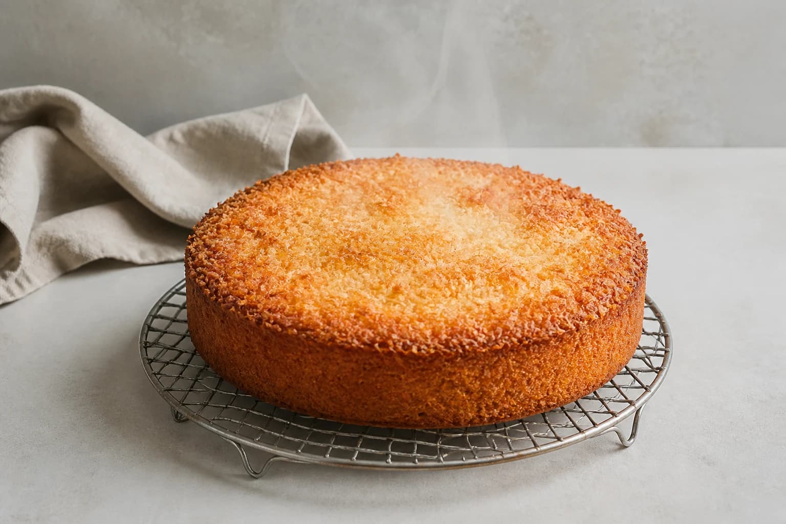 Etape 3 : Cuire le gâteau — Gâteau coco & citron vert moelleux
