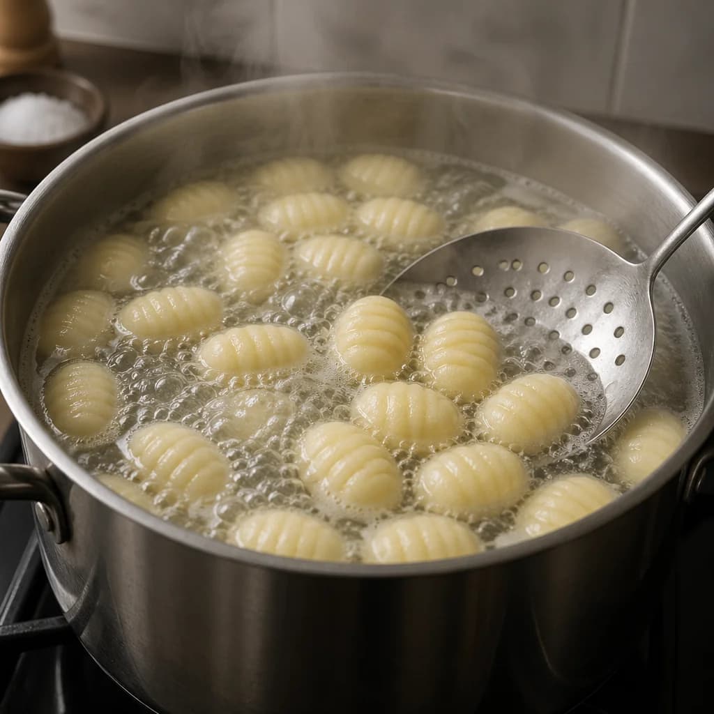 Étape 2 : Cuire les gnocchi — Gnocchis tomates fraîches & basilic