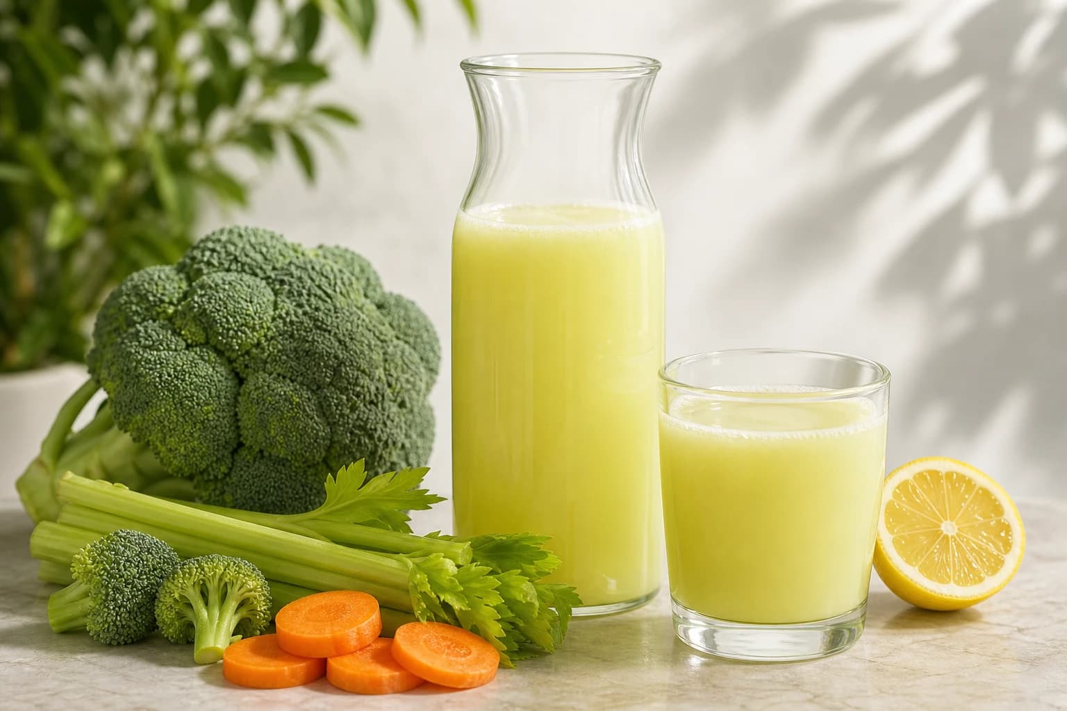 Jus brocoli orange céleri citron : bien le doser