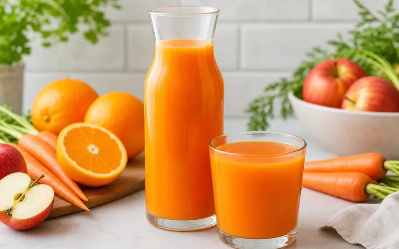 Jus orange carotte pomme : 3 réglages