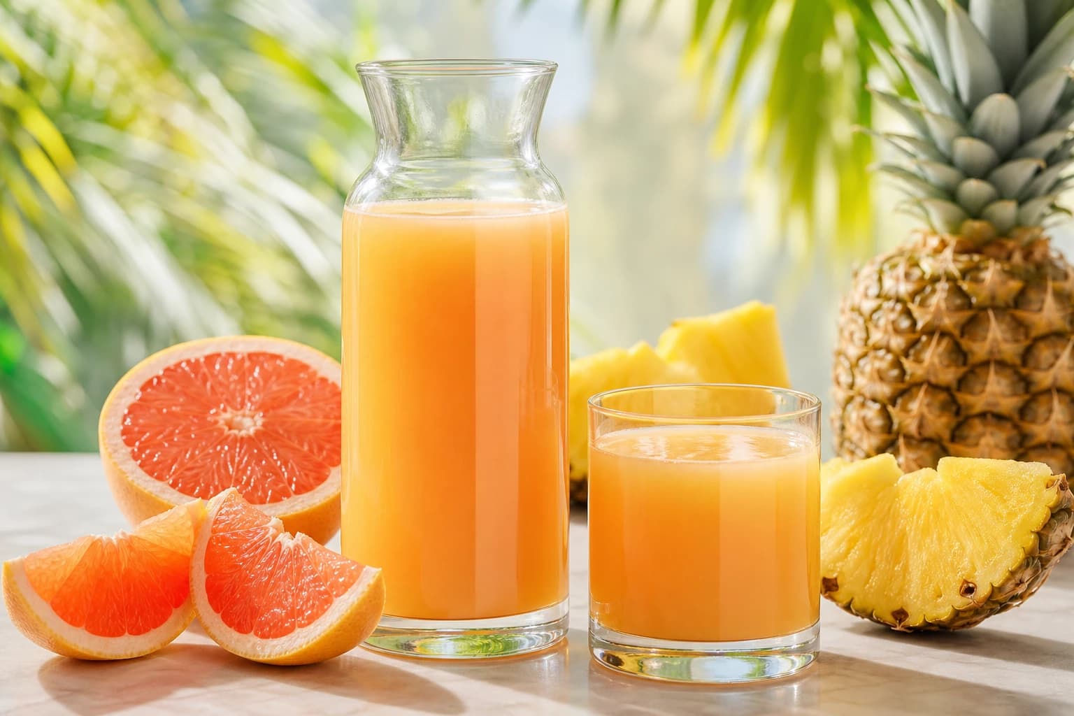 Jus pamplemousse ananas : doux, frais et bien dosé