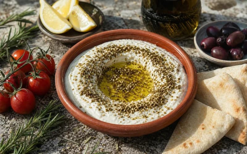 Labneh maison au zaatar : 3 ingrédients
