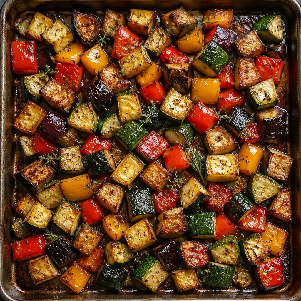 Étape 1 : Rôtir les légumes — Lasagnes végétariennes gourmandes