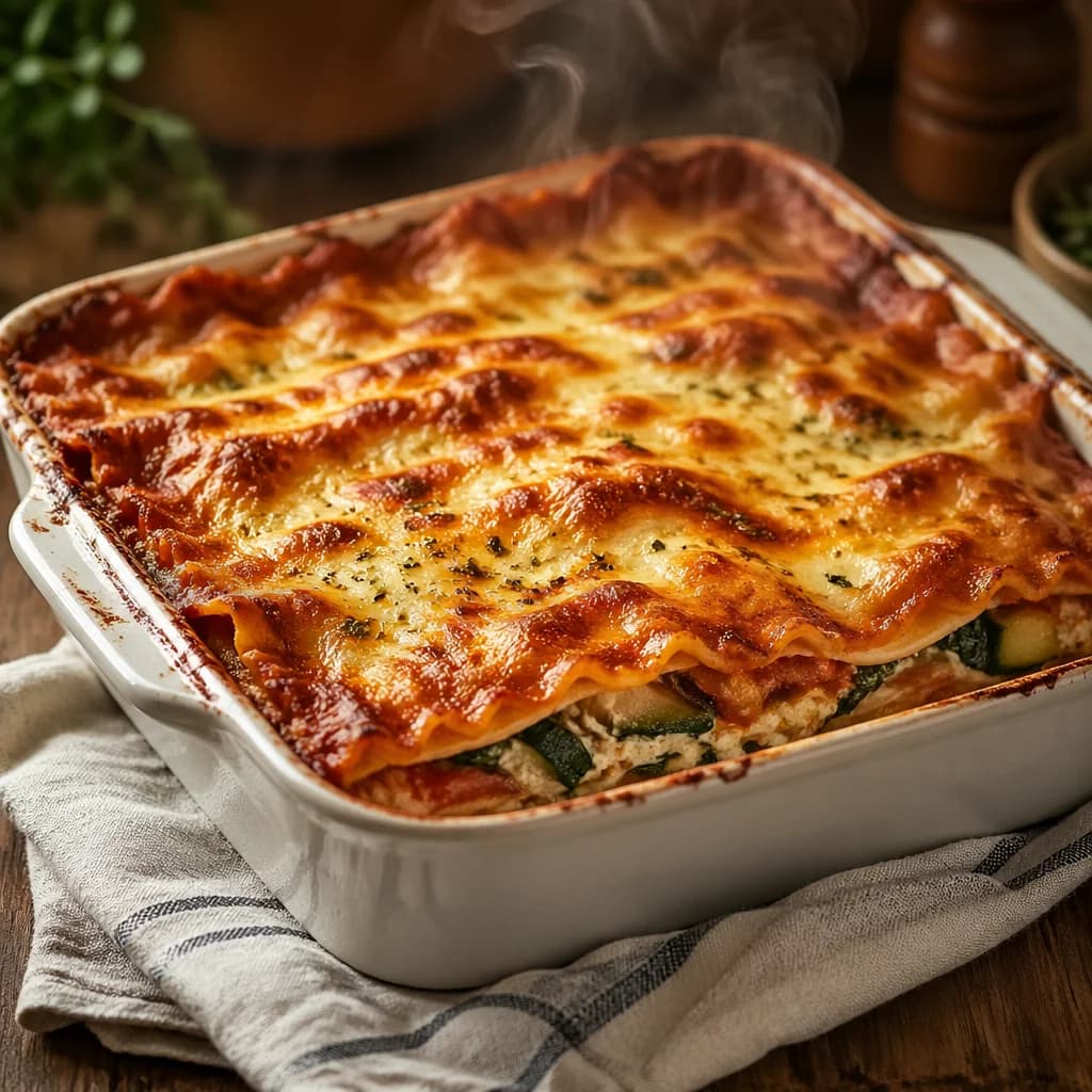 Étape 4 : Cuire et gratiner — Lasagnes végétariennes gourmandes