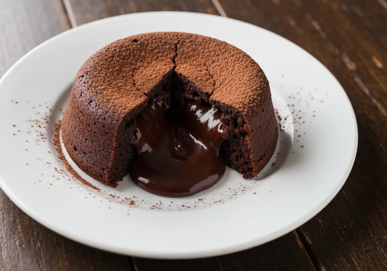 Moelleux au chocolat noir 70 % coulant