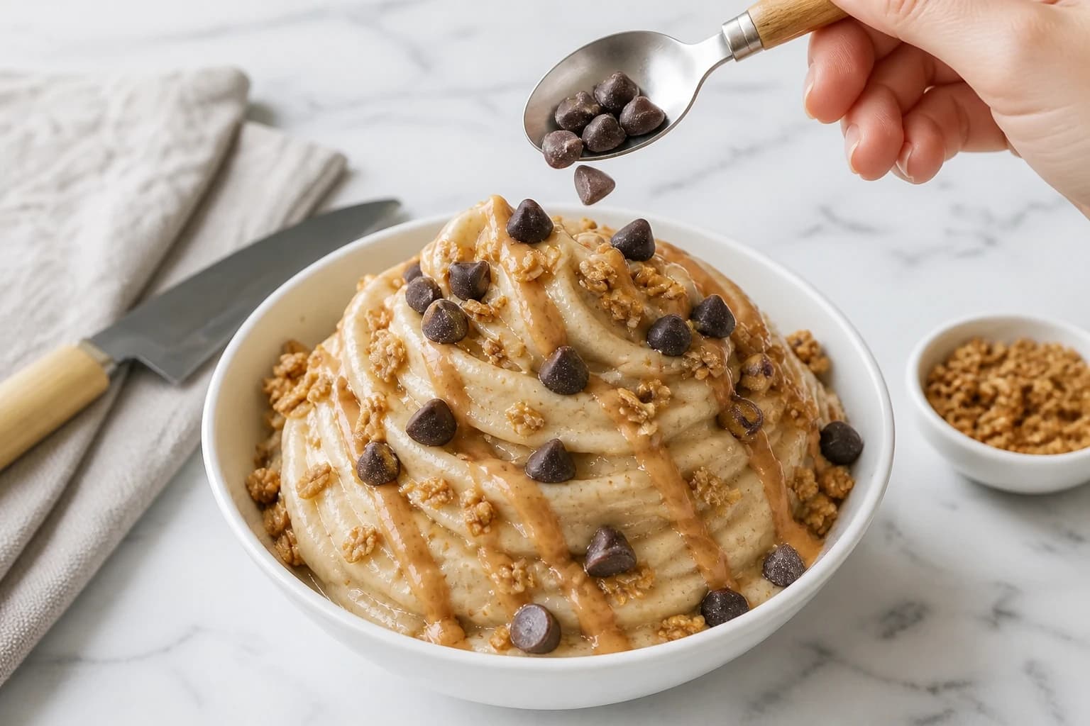 Etape 4 : Dressez avec les toppings gourmands — Nice cream banane : 2 ingrédients suffisent