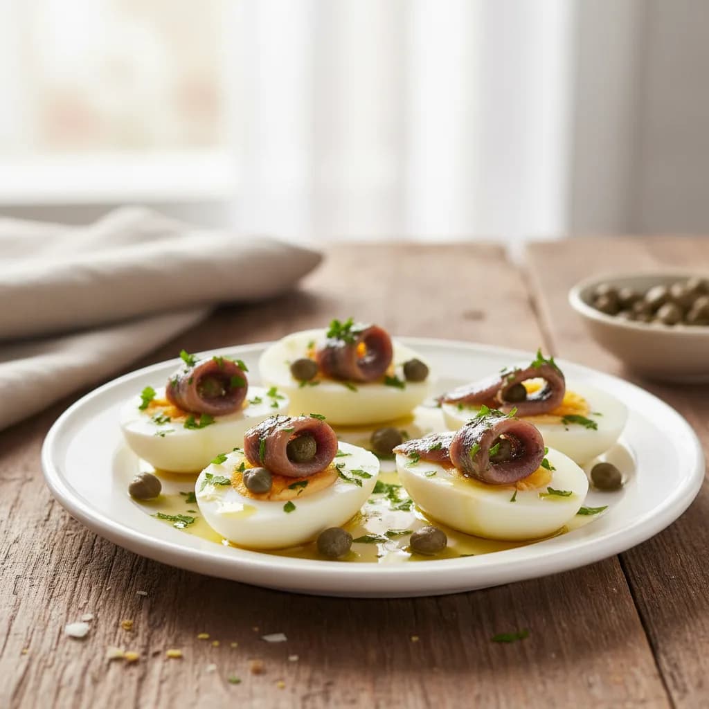 Œufs aux anchois méditerranéens