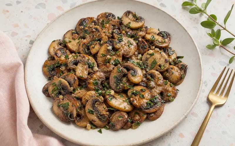 Poêlée de champignons ail persil minceur dorée