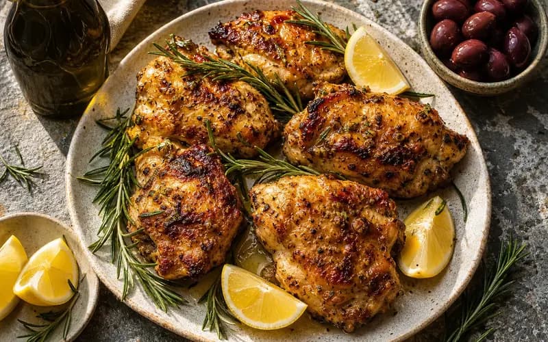 Poulet grillé ail et miel : doré et fondant