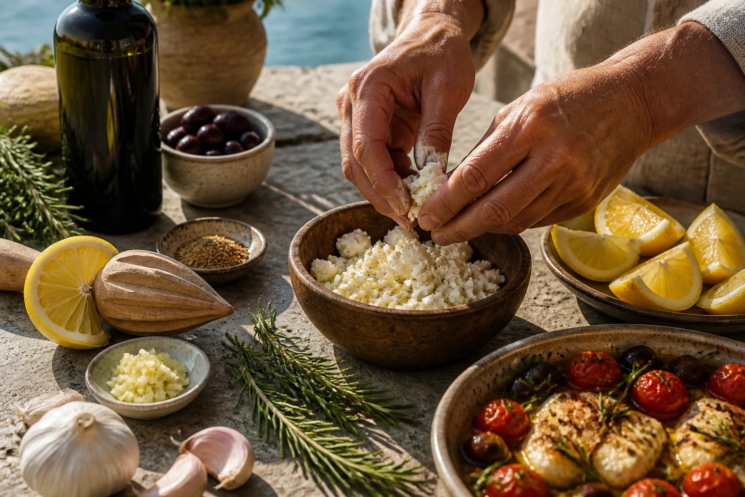 Etape 2 : Préparer les aromates — Purée de carotte à la feta : douce et crémeuse