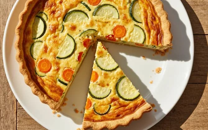 Quiche légère poireaux & lardons
