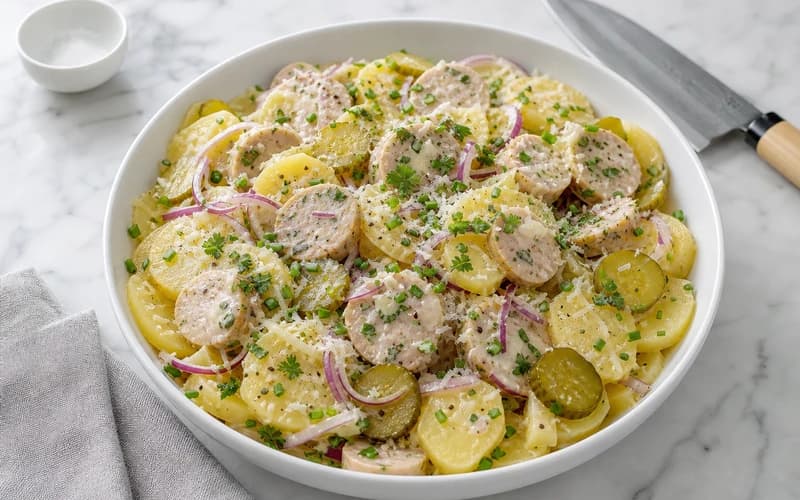 Salade strasbourgeoise gourmande et légère