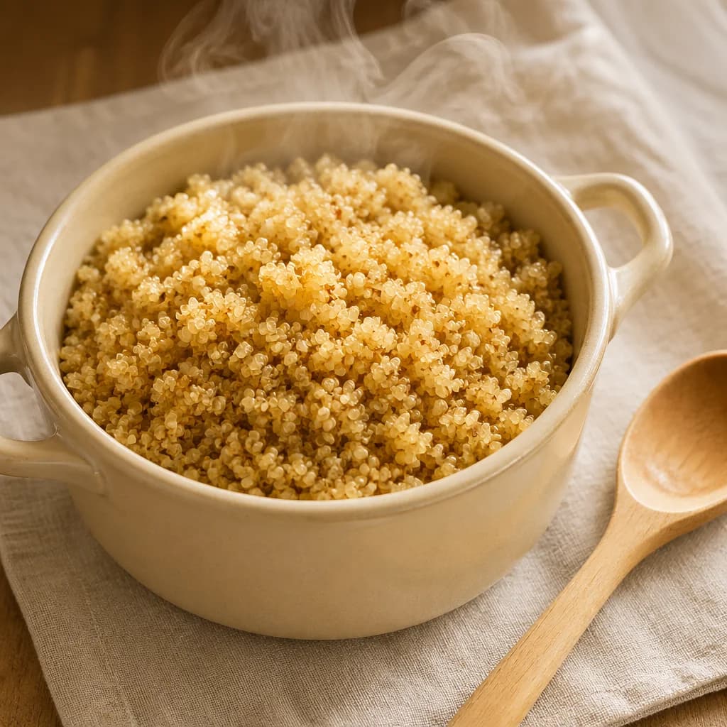 Etape 1 : Cuire le quinoa — Steak végétarien pois chiches & quinoa