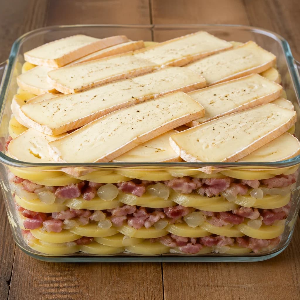 Étape 3 : Monter la tartiflette — Tartiflette savoureuse & allégée