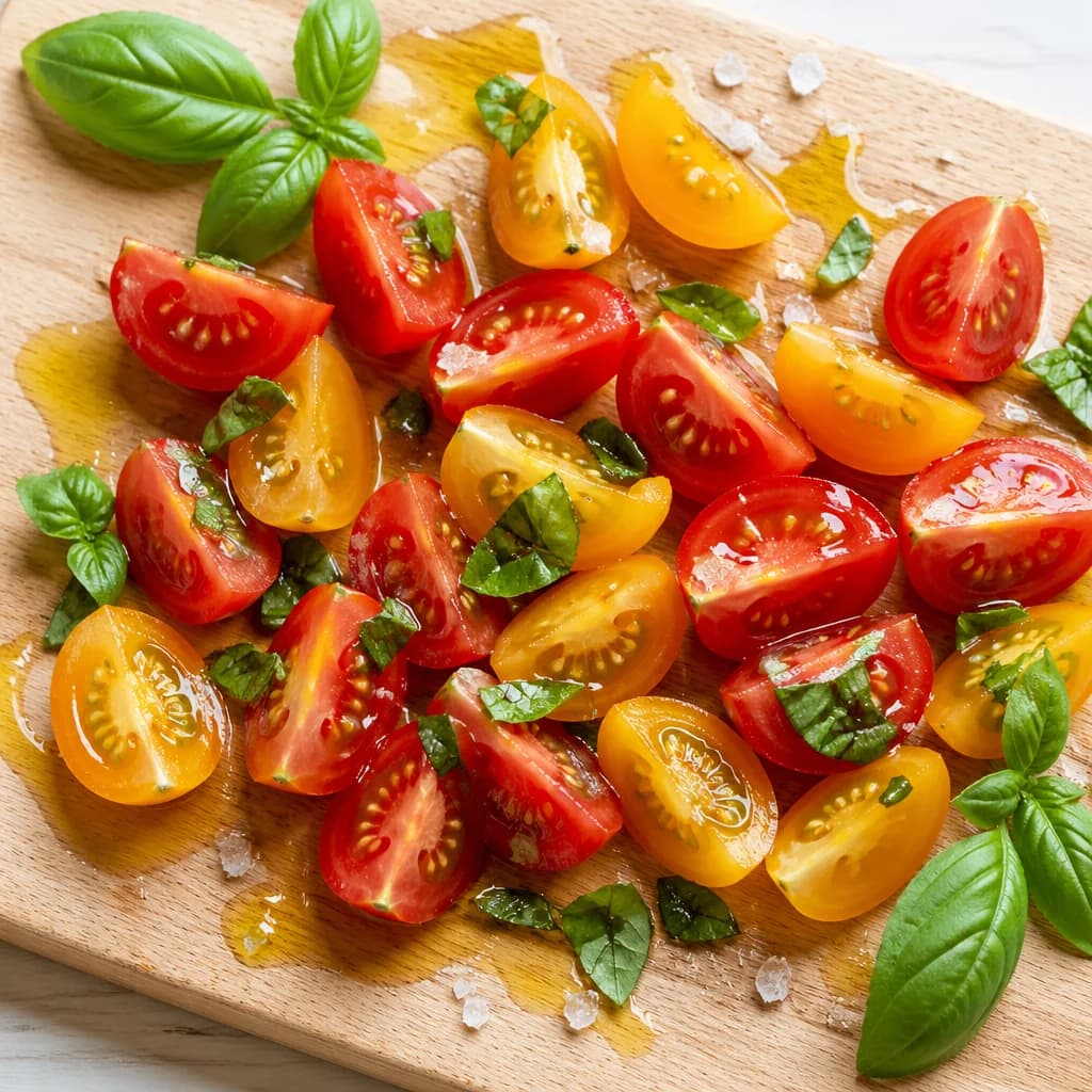 Étape 1 : Préparer les tomates — Toasts italiens façon bruschetta
