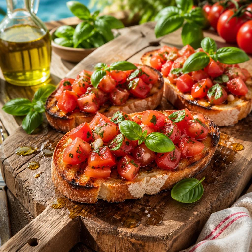 Étape 4 : Garnir et servir — Toasts italiens façon bruschetta