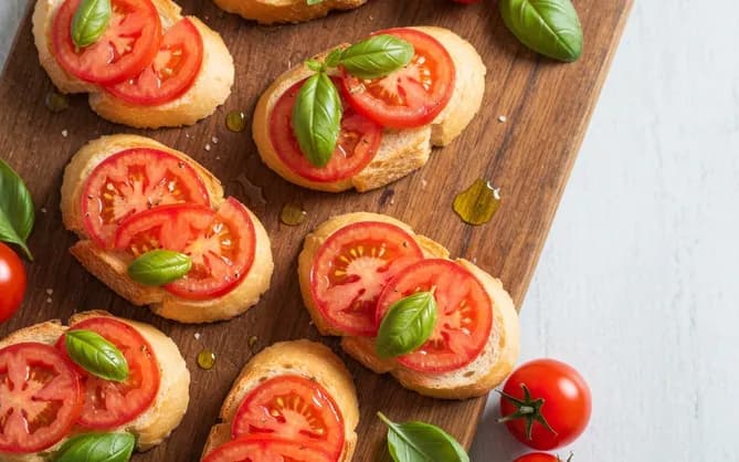 Toasts italiens façon bruschetta