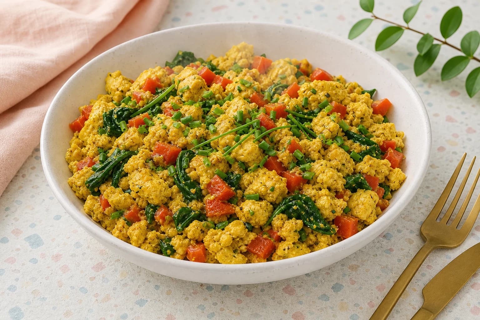 Tofu brouillé façon œufs : 15 g de protéines