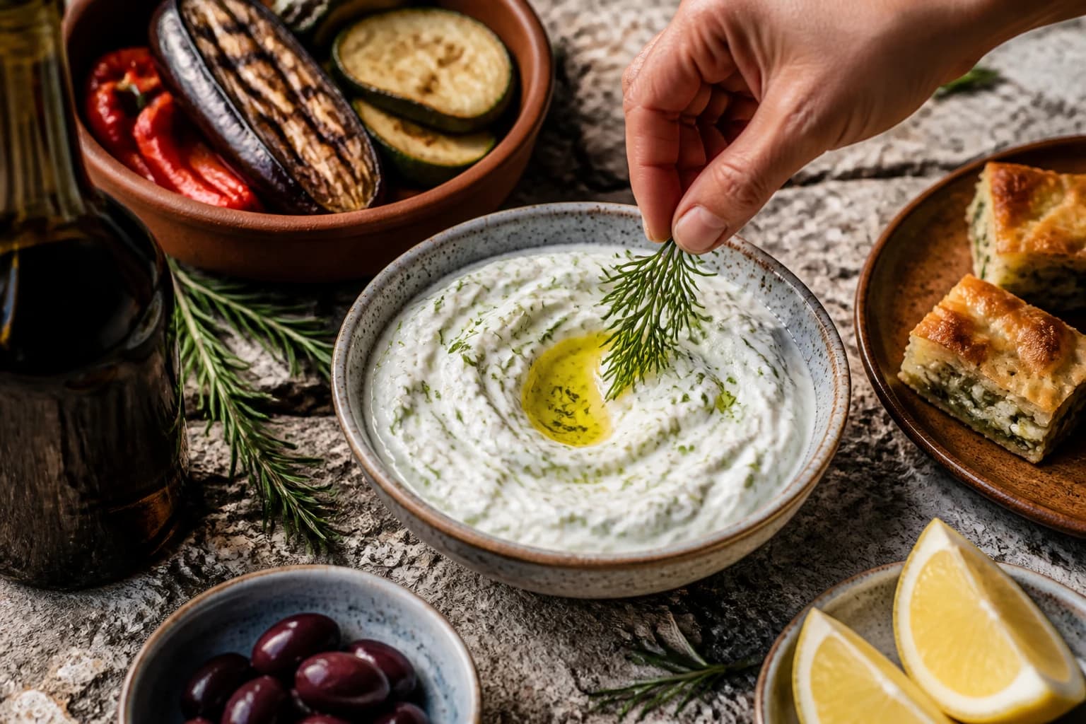 Etape 4 : Laisser reposer et servir — Tzatziki maison au concombre frais