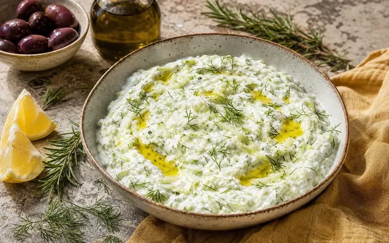 Tzatziki maison au concombre frais