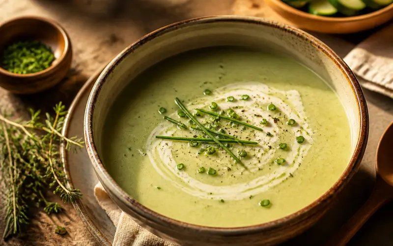 Vichyssoise courgette & poireau