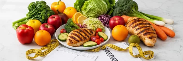 Repas équilibré avec légumes frais