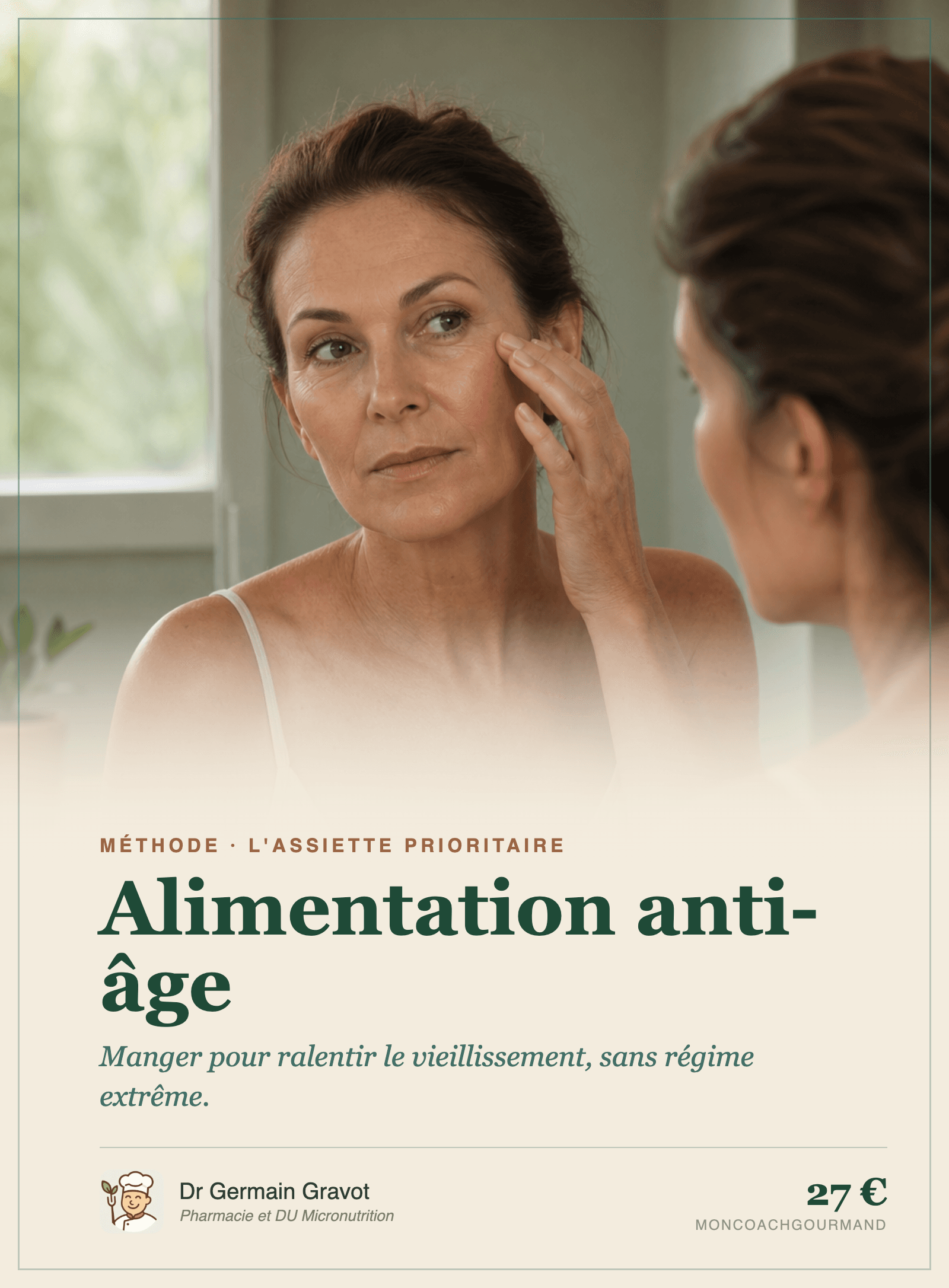 Couverture du guide Alimentation anti-âge de MonCoachGourmand