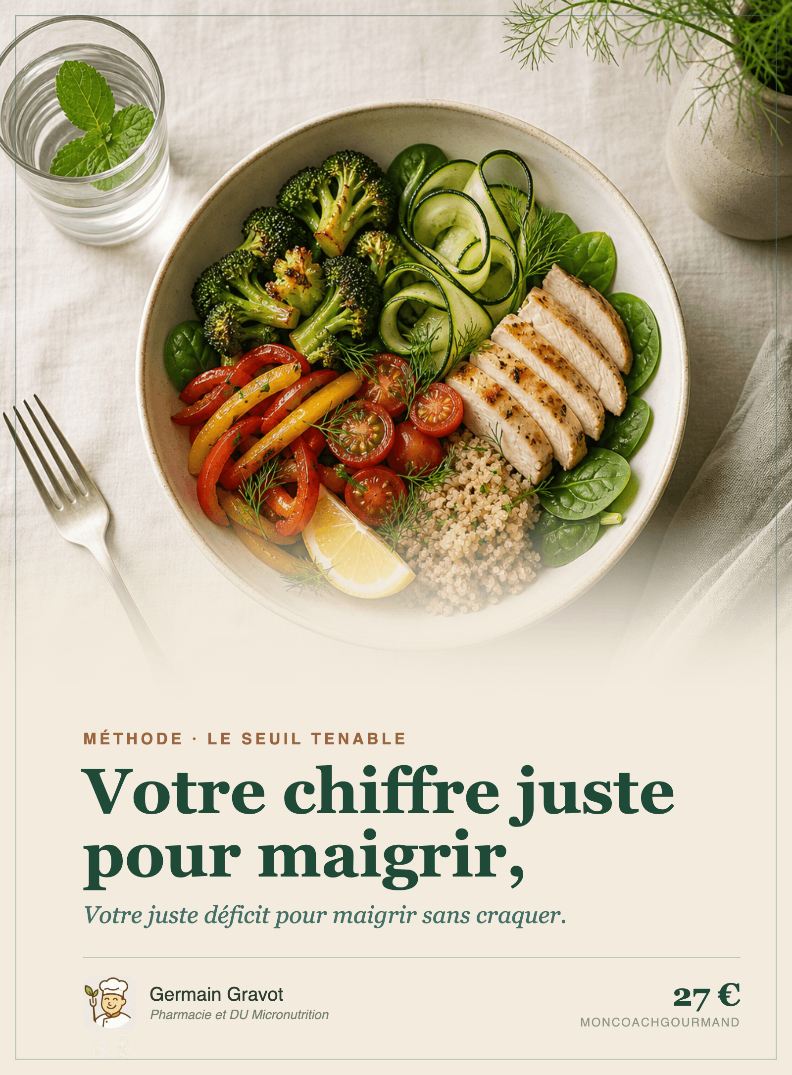 Couverture du guide Déficit calorique de MonCoachGourmand