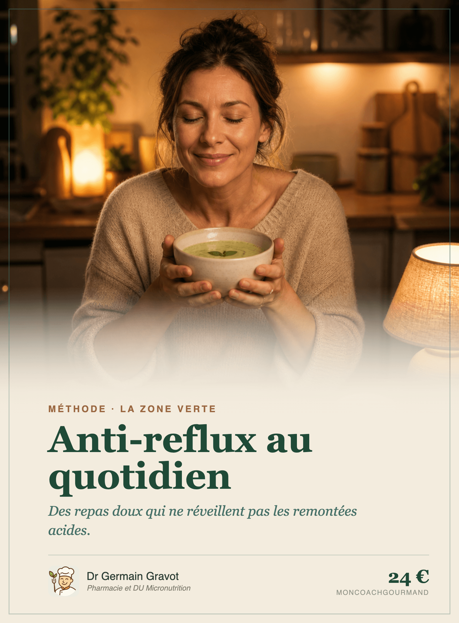 Couverture du guide Anti-reflux au quotidien de MonCoachGourmand