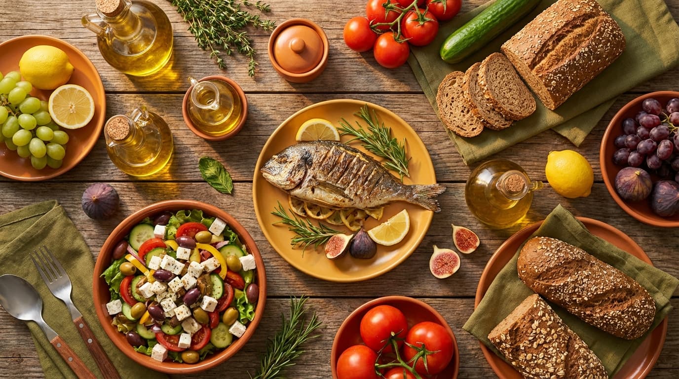 Régime méditerranéen : menu semaine complet et gratuit